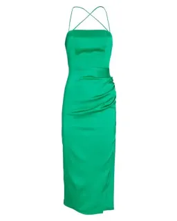 Manning Cartell Miami Heat Tie Back Midi Backless Dress Green Size 6 for rent on The Volte - image 3