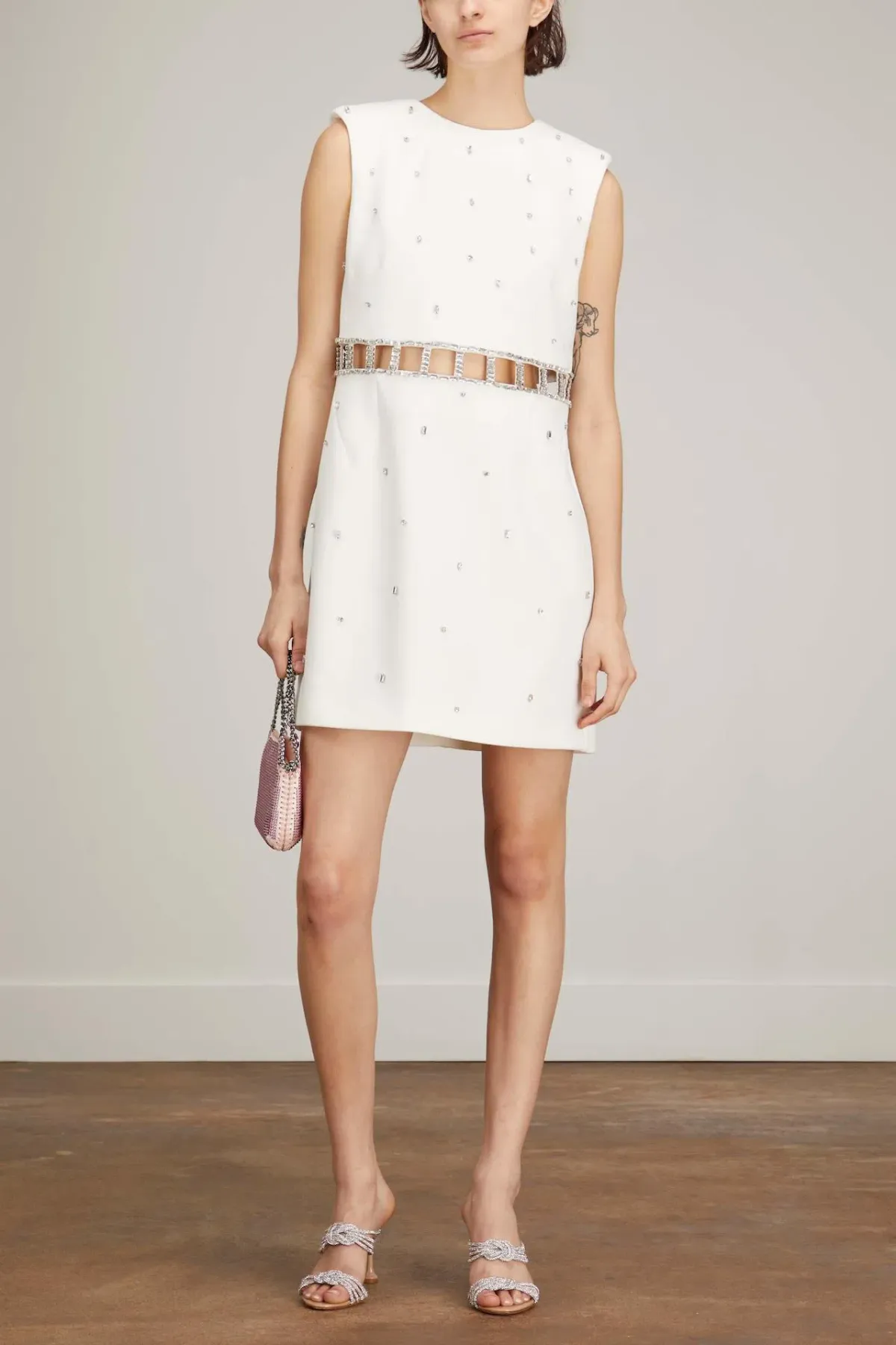 Rachel Gilbert Aliyah Mini Dress Ivory Size 8 for rent on The Volte - main image