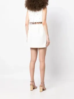 Rachel Gilbert Aliyah Mini Dress Ivory Size 8 for rent on The Volte - image 2