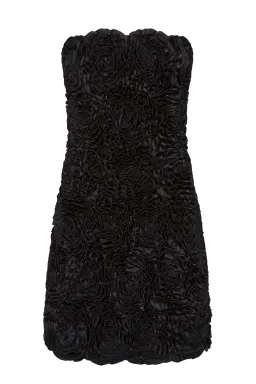 Aje Gazer Rosette Mini Dress Black Size 8 for rent on The Volte - image 3