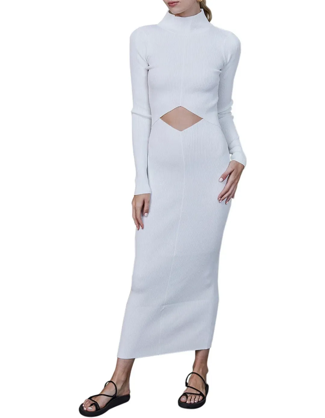 Bec & Bridge Lillian Midi Dress Ivory Size 6 for rent on The Volte - main image