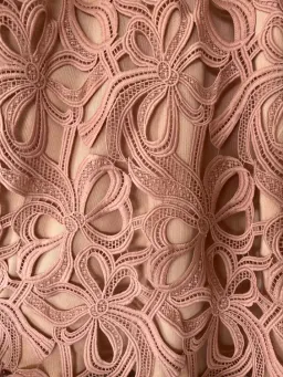 Elliatt Sight Embroidery Cold Shoulder Midi Dress Chalk Pink Size L / AU 12 for rent on The Volte - image 5
