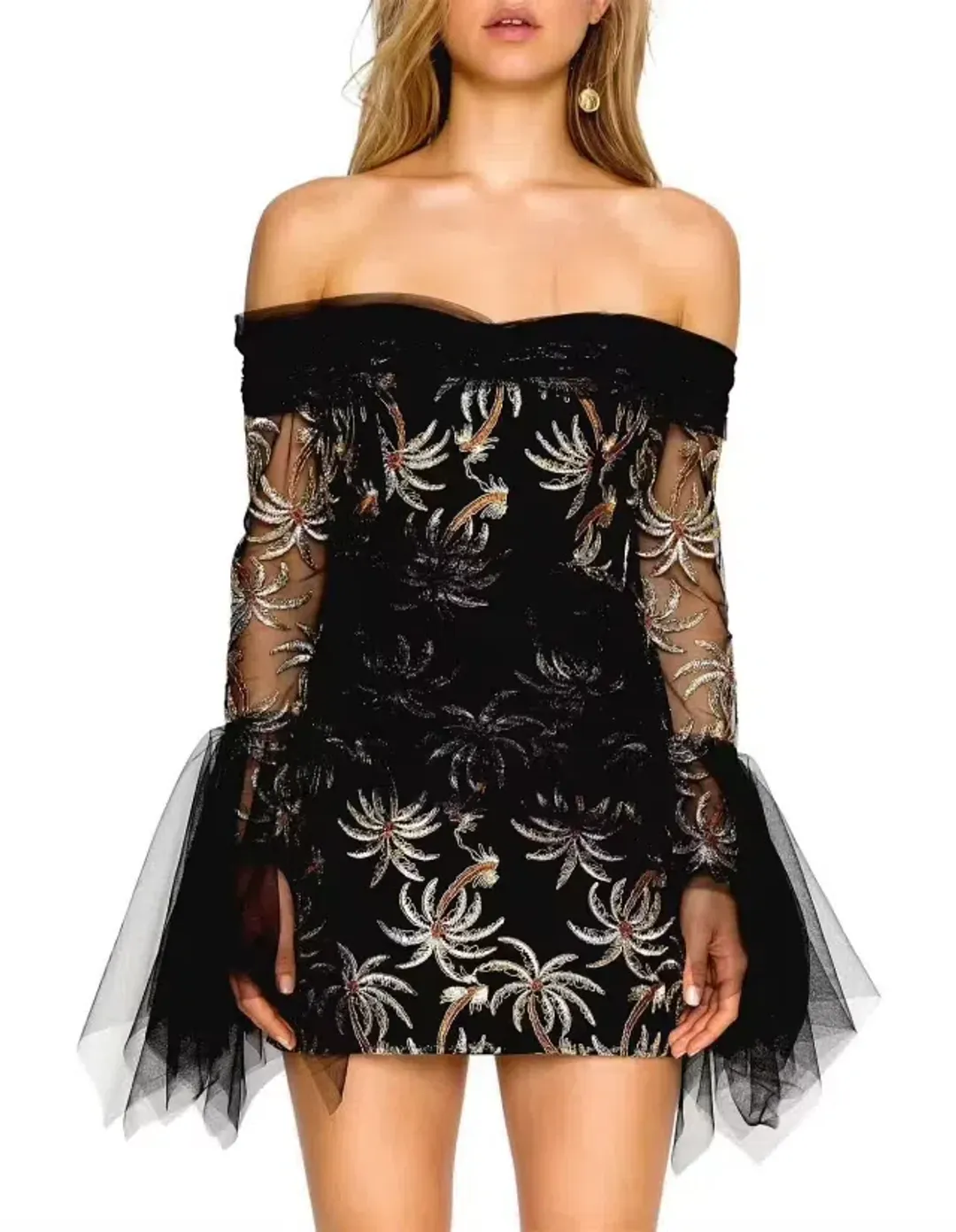 Alice McCall All That She Wants Mini Dress Black Print Size 4 for rent on The Volte - main image