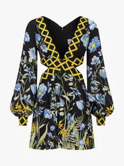 Alice McCall Flower Girl Cut Out Mini Dress Black Size 4  for rent on The Volte - image 5