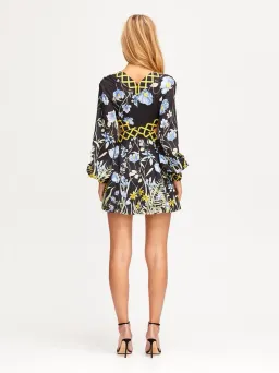 Alice McCall Flower Girl Cut Out Mini Dress Black Size 4  for rent on The Volte - image 3