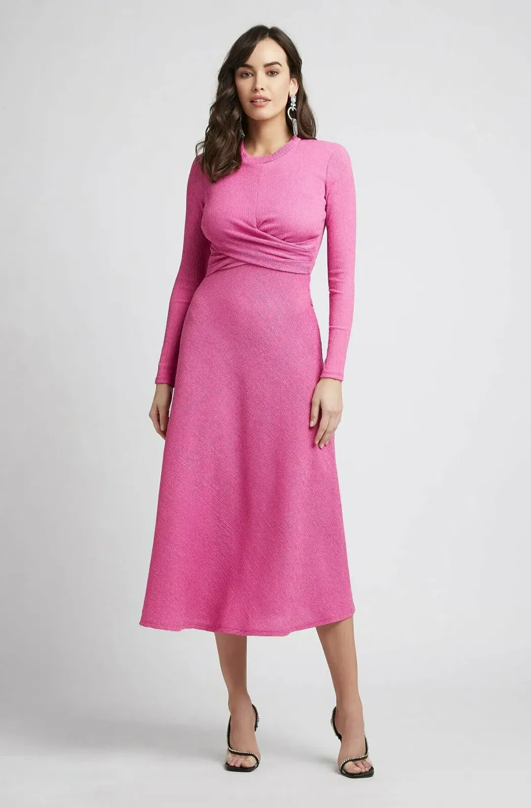 Sheike Madeline Midi Dress Pink Size 14 for rent on The Volte - main image