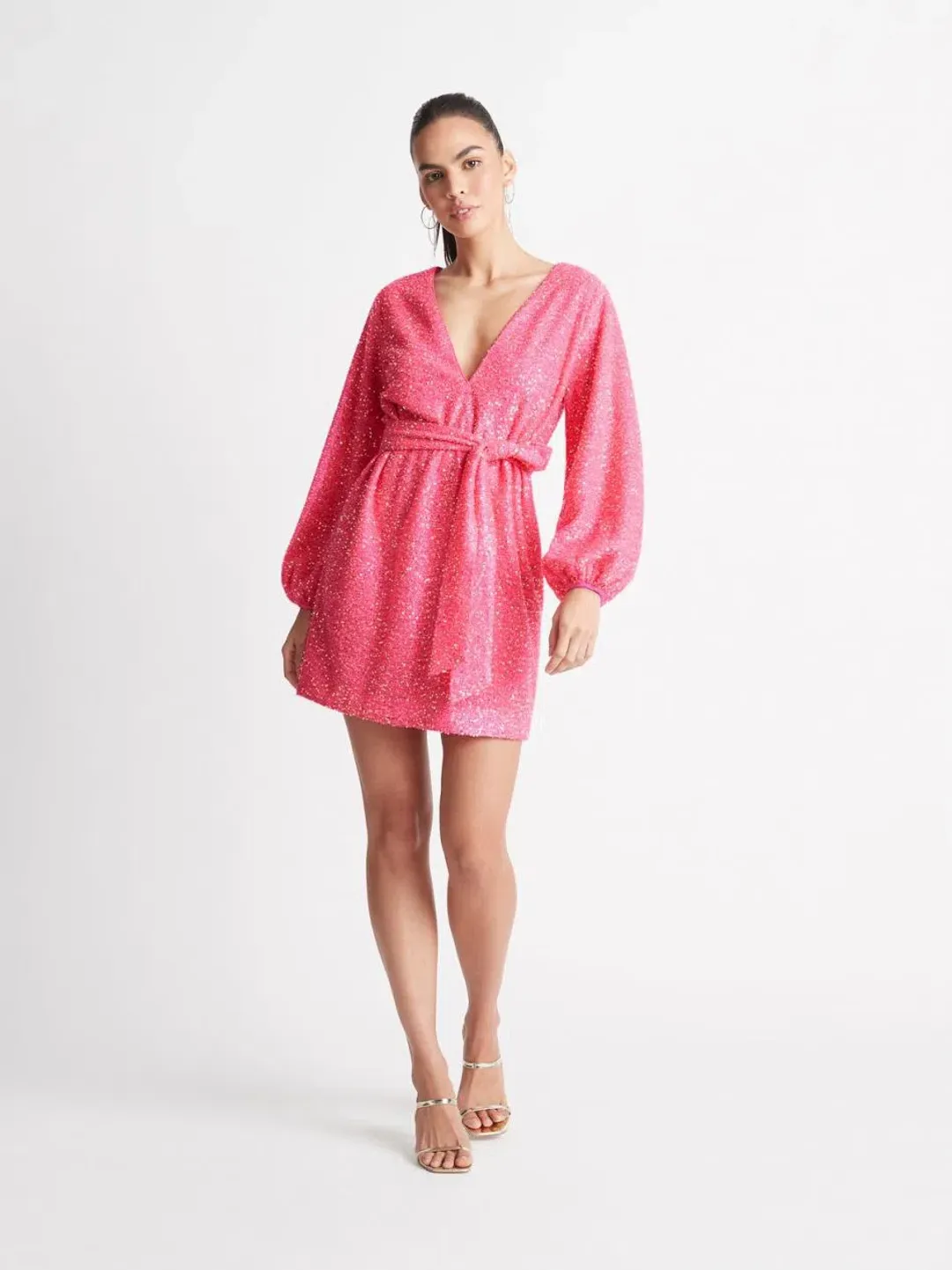 Sheike Xanadu Mini Dress Pink Size 12 for rent on The Volte - main image