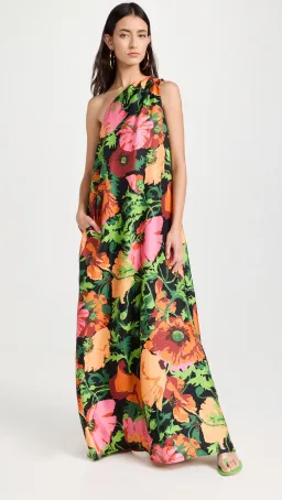 La Double J Roy Wonderland One Shoulder Dress Floral Size 8 for rent on The Volte - image 4