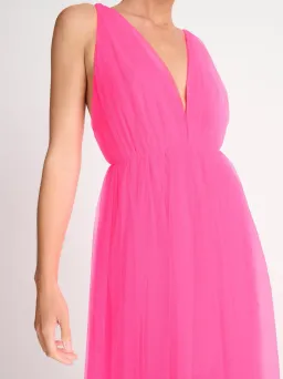 Sheike Imogen Maxi Dress Neon Pink Size 16 for rent on The Volte - image 2
