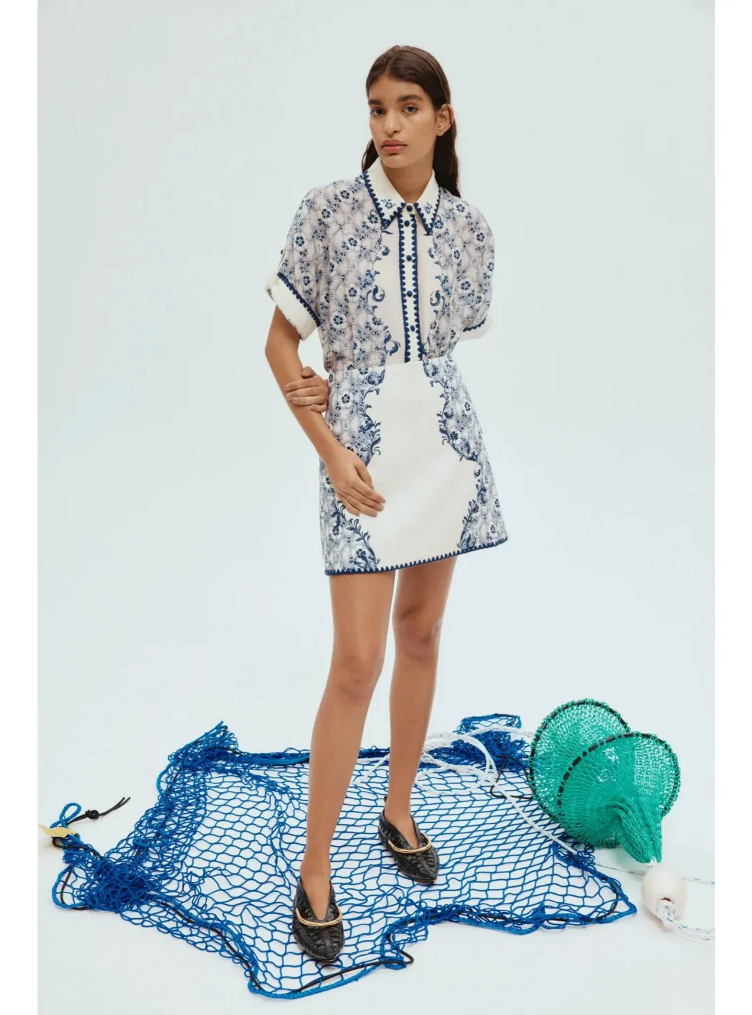 Alemais Airlie Shirt and Skirt Set Multi Size AU 8 for rent on The Volte - main image