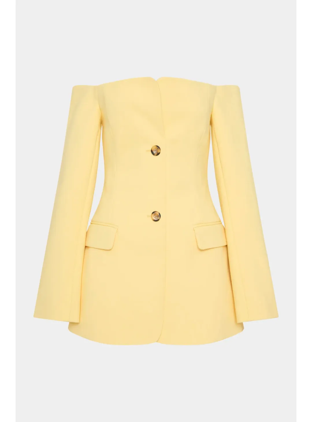 Sir the Label Sandrine Mini Dress Limone Size 0 / AU 6 for rent on The Volte - main image