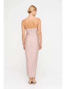 Sheike Cosmopolitan Dress in Blush Size AU 14  for rent on The Volte - image 2