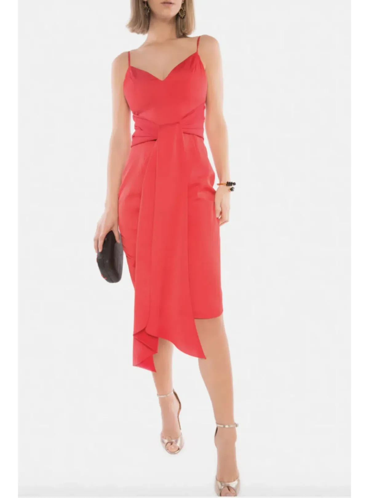 Misha Danielle Dress Red Size 4  for rent on The Volte - main image
