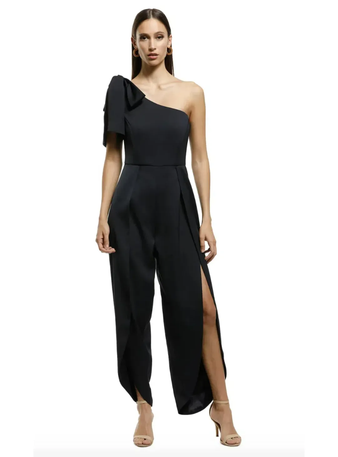 MISHA Joanna Jumpsuit Black Size 8  for rent on The Volte - main image