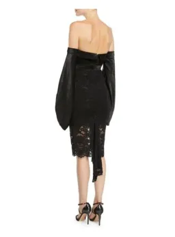 Misha Constance Midi Dress Black Size 14  for rent on The Volte - image 2