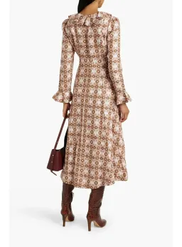 Zimmermann Daisy Midi Dress Pink Daisy Size 0 / AU 8  for rent on The Volte - image 2