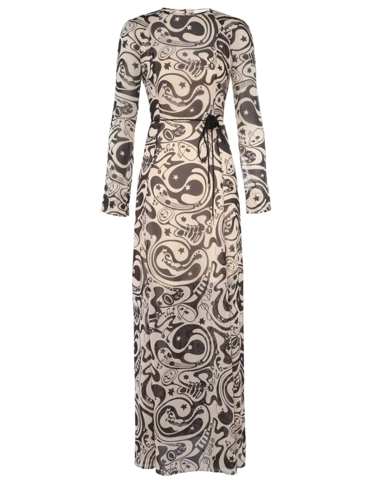 Zimmermann The Matchmaker Sheath Dress in Black/Tea Abstract Musical Size 0/8 AU for rent on The Volte - main image