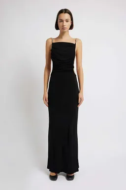 Christopher Esber Sculpted Strap Negative Space Cami Dress Black Size 12 AU for rent on The Volte - image 1