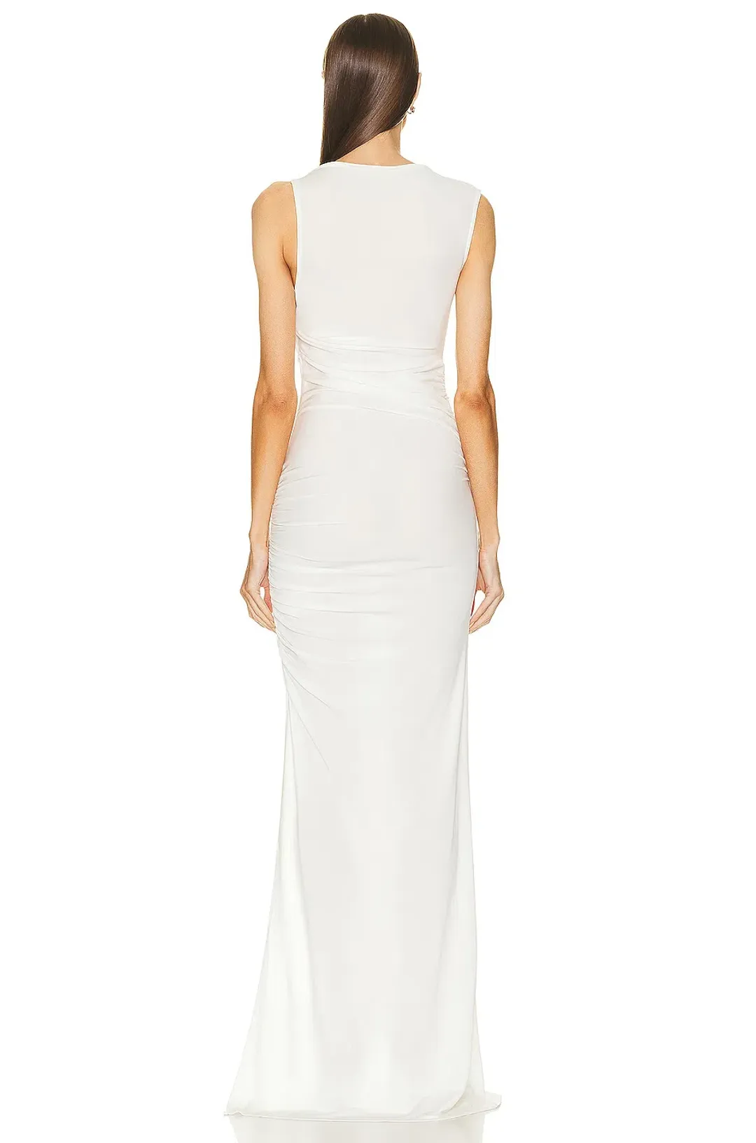 Christopher Esber Gesine Twisted Column Dress White Size 14 AU for rent on The Volte - main image