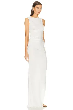 Christopher Esber Gesine Twisted Column Dress White Size 14 AU for rent on The Volte - image 3