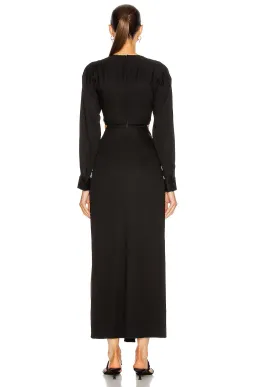 Christopher Esber Ruched Disconnect Shirt Dress  Black Size 14 AU for rent on The Volte - image 4