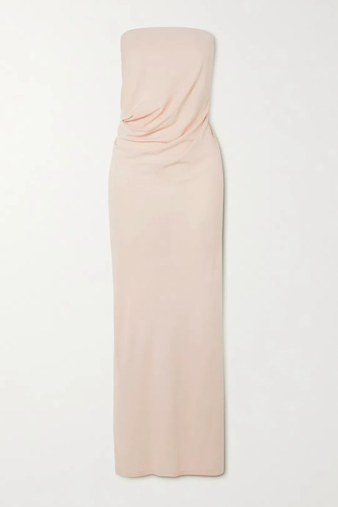 Christopher Esber Balm Strapless Ruched Dress Pink Size AU 10  for rent on The Volte - main image