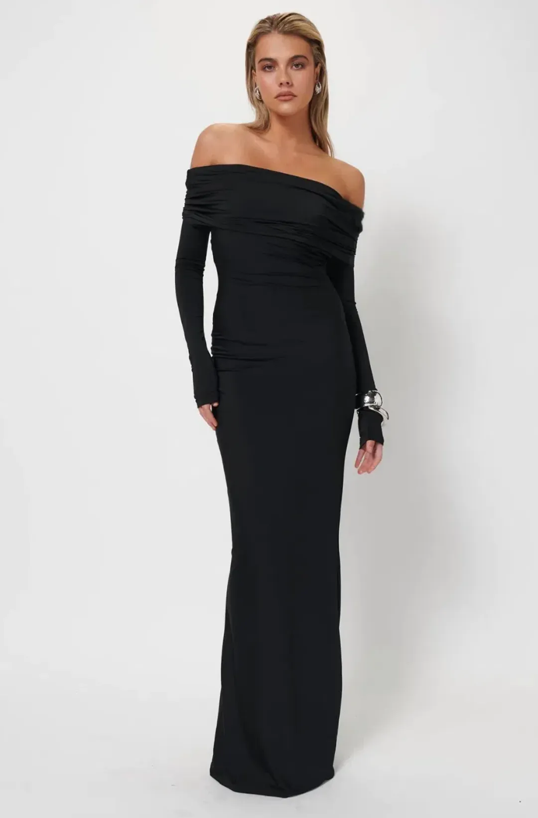 Effie Kats The Gwen Gown in Black Size 10 for rent on The Volte - main image
