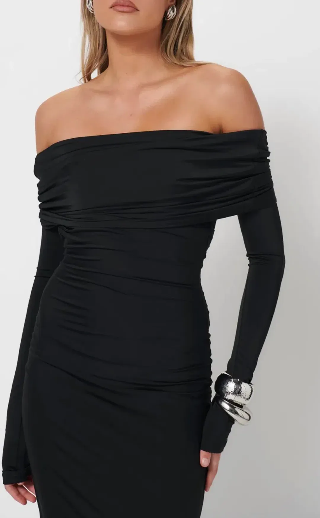 Effie Kats The Gwen Gown in Black Size 10 for rent on The Volte - main image