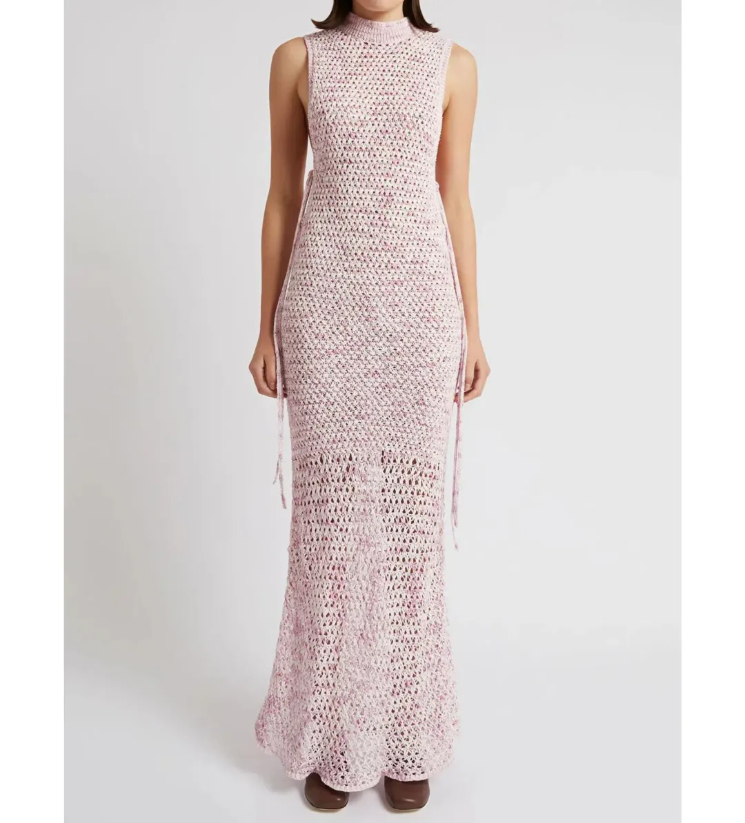  Christopher Esber Cross Stitch Muscle Dress Pink Swirl  Size M/Au 10  for rent on The Volte - main image