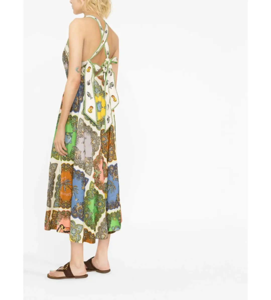 Alemais Trippy Troppo Halter Dress Multi Size 8 for rent on The Volte - main image