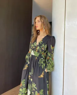 Sheike Garden of Eden Maxi Black Floral Size 16 for rent on The Volte - image 2