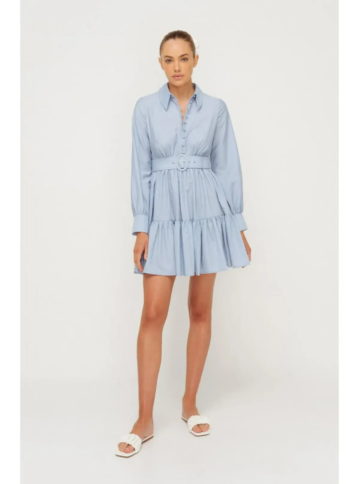 Sheike Abigail Dress Pale Blue Size AU 14 for rent on The Volte - main image