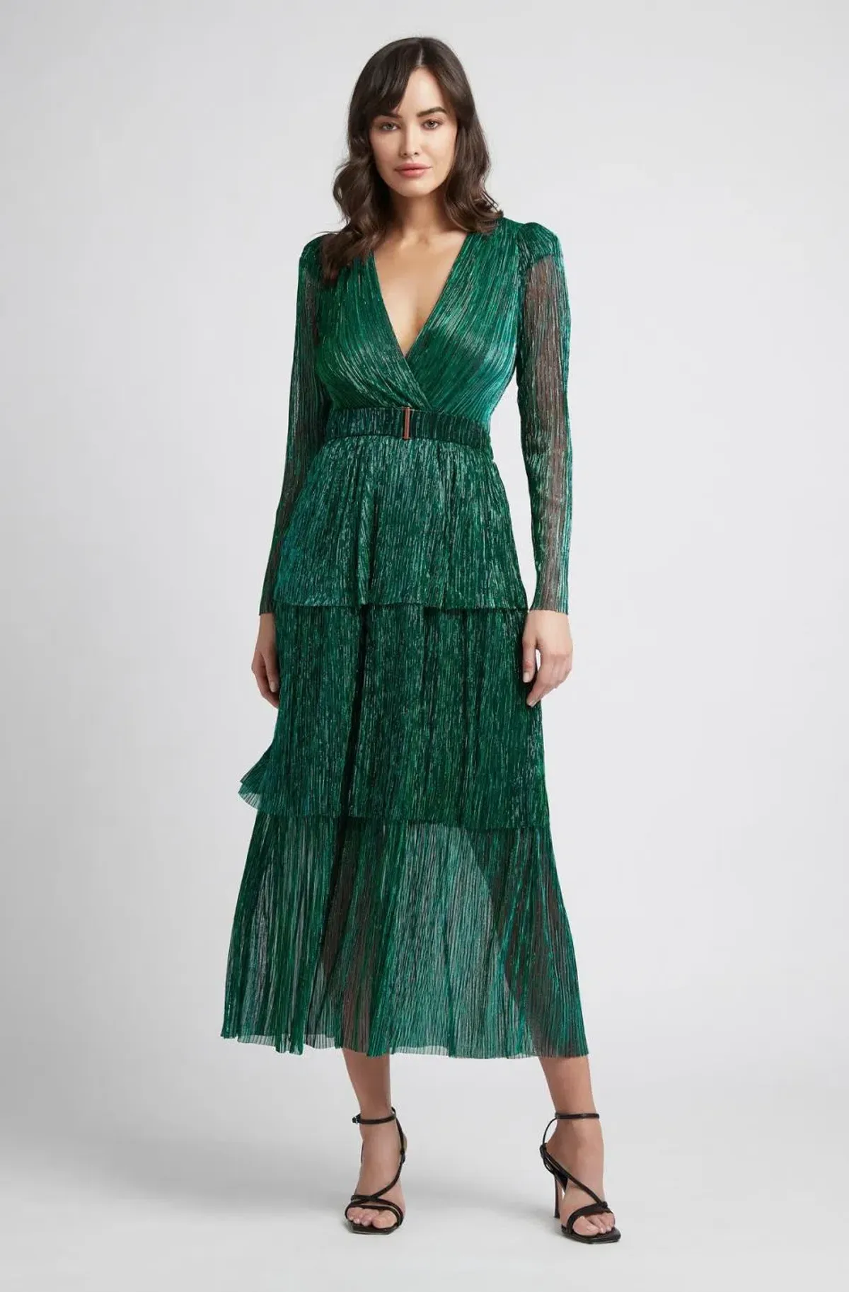 Sheike All That Sparkles Dress Green Size 14 for rent on The Volte - main image