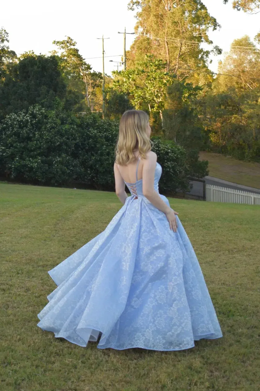 Sherri Hill Lilac Dress Floral Size 6 for rent on The Volte - main image