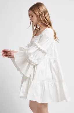 Aje L'Espirit Mini Dress White Size 6 for rent on The Volte - image 3