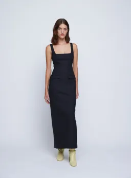 Anna Quan Ivana Maxi Dress Black Ink Size 6 for rent on The Volte - image 1