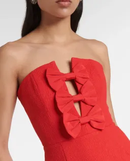 Rebecca Vallance Chiara Strapless Mini Dress Red Size 8 for rent on The Volte - image 6