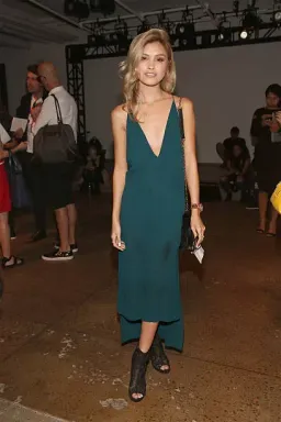 Dion Lee Fine Line Cami Slip Dress in Emerald Size 6 for rent on The Volte - image 2