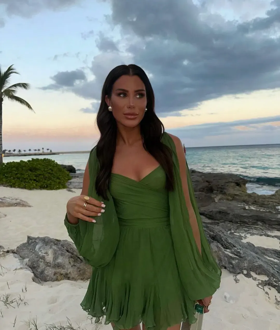 Chic Le Frique Gaia Mini Dress Pistachio Green Size XS / AU 6 for rent on The Volte - main image