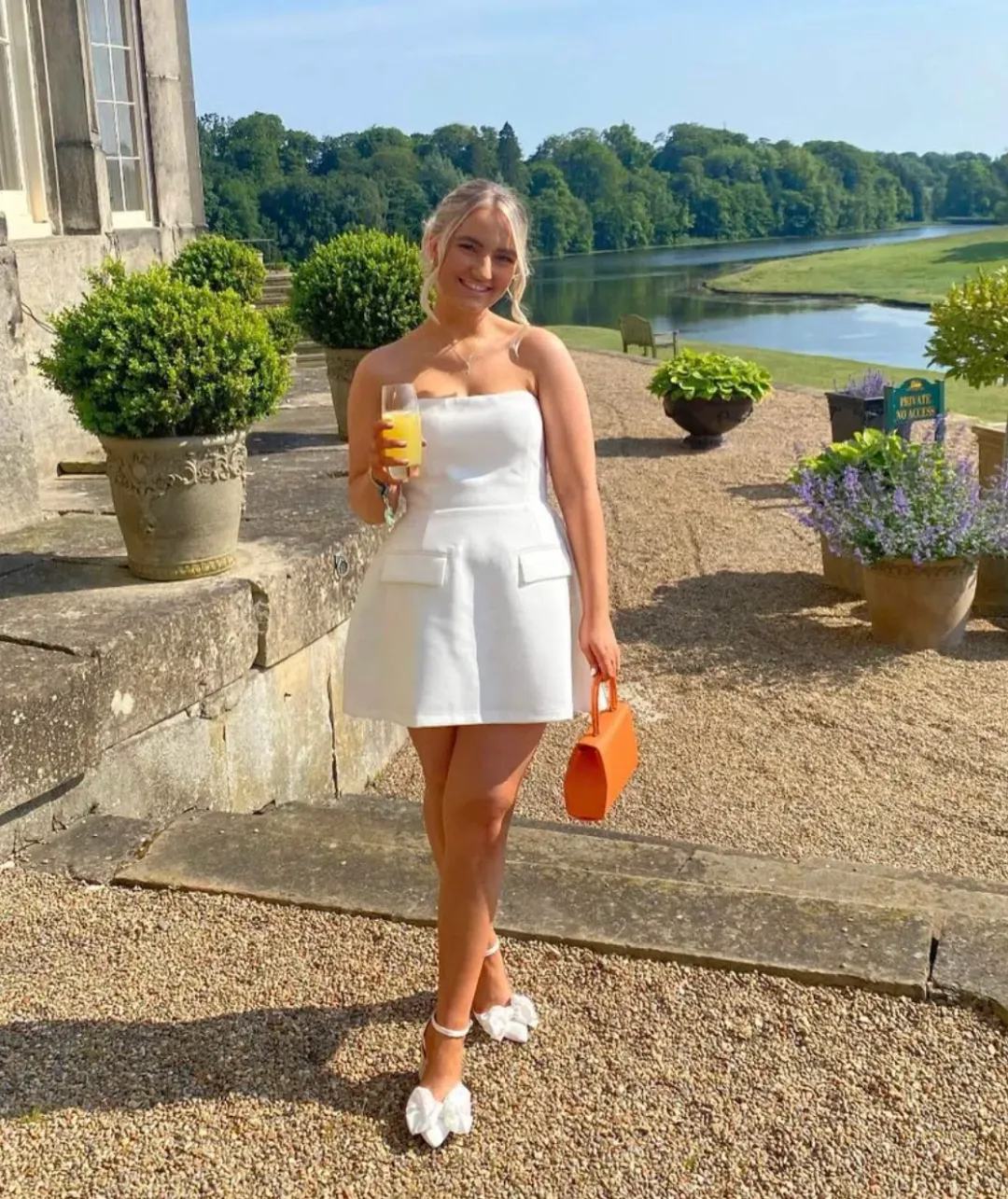 Odd Muse Ultimate Muse Strapless Mini Dress White Size 12 for rent on The Volte - main image