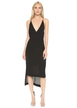 Dion Lee Fine Line Cami Slip Dress Black Size 10  for rent on The Volte - image 1