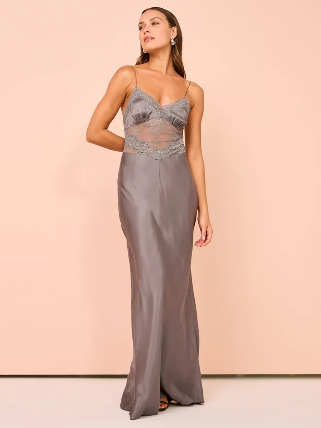 Bec & Bridge Amoras Gown in Grey Size 10 for rent on The Volte - main image
