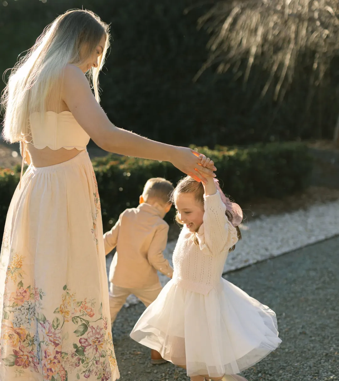 Zimmermann Halliday Scallop Midi Dress in Cream Watercolour Size 1 / AU 6-8 for rent on The Volte - main image
