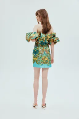 Alemais Sofie Off Shoulder Dress Multi Size 12 for rent on The Volte - image 3