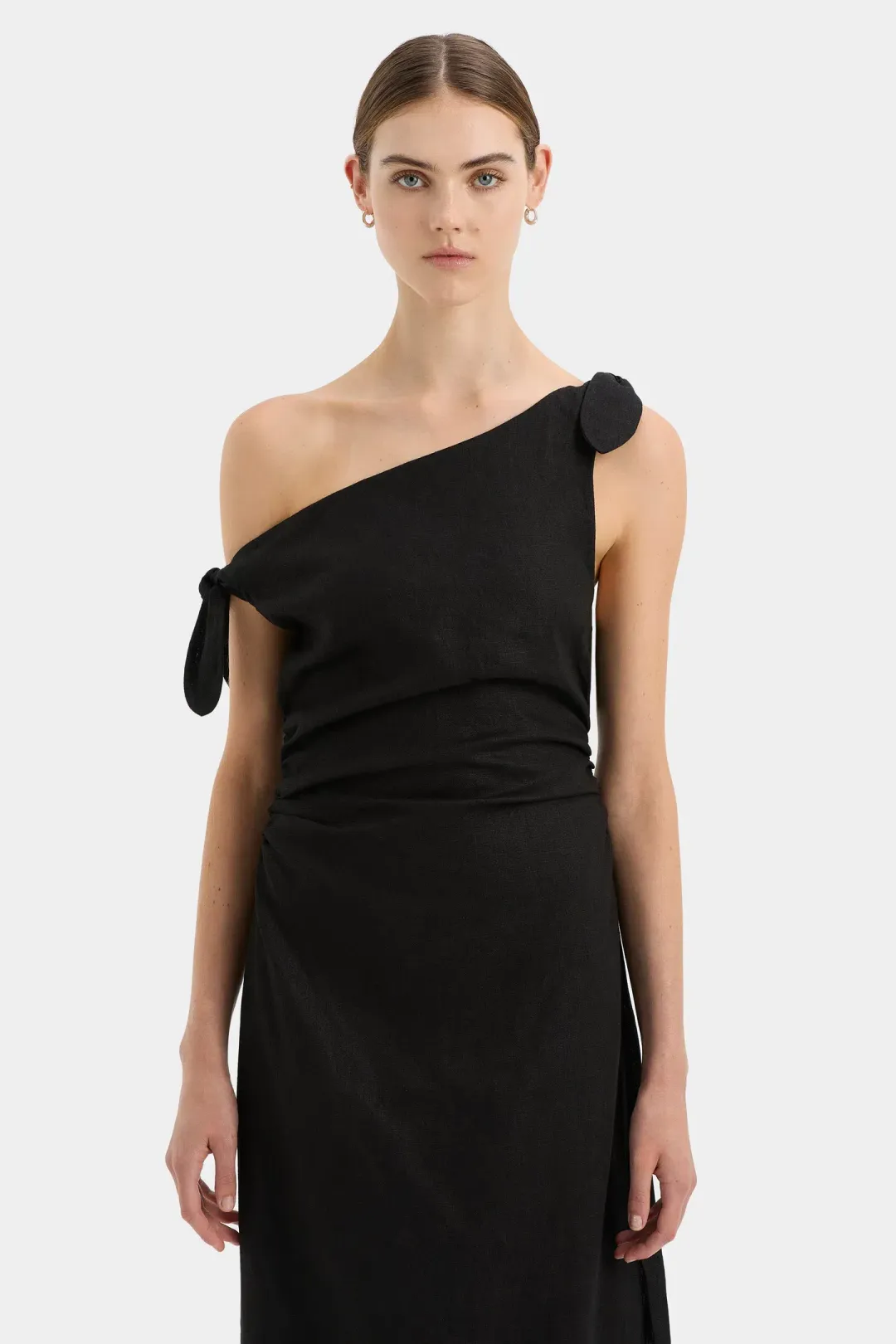 Sir the Label Bettina Off Shoulder Dress Black Size 10 for rent on The Volte - main image