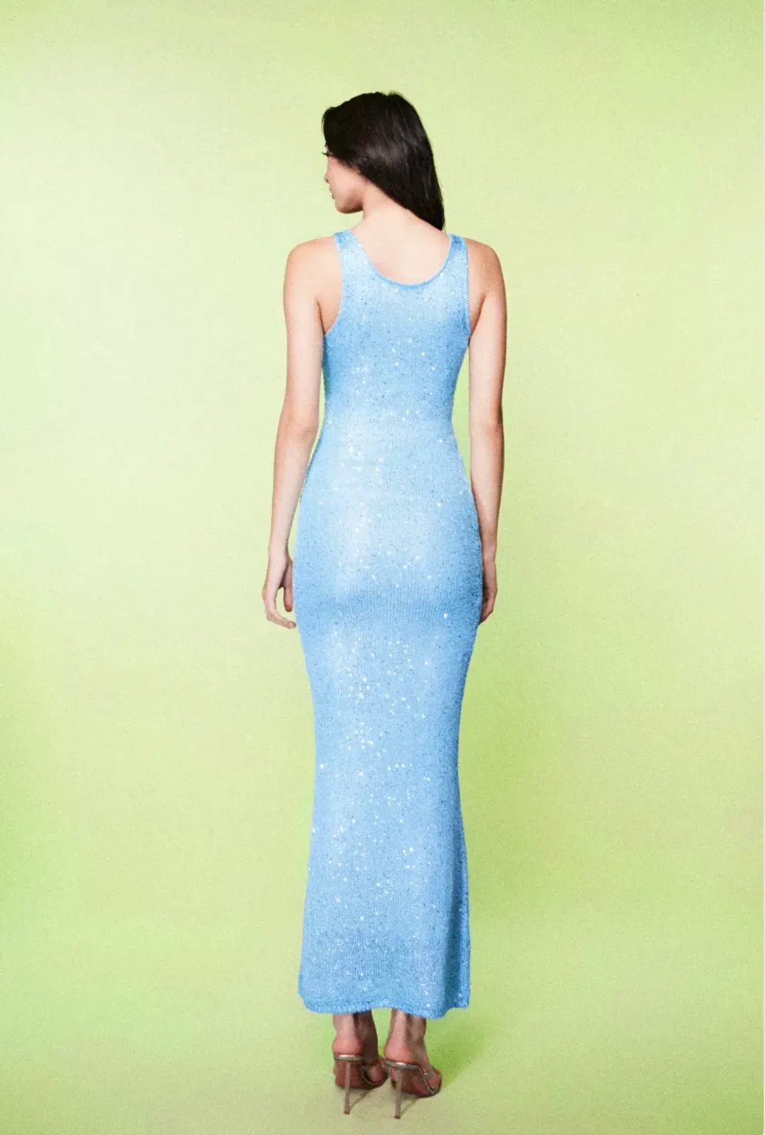 Asta Resort Ana Maxi Dress Blue Sequin Size XS/ AU 6 for rent on The Volte - main image