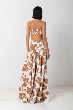 S/W/F Bandeau Spaghetti Maxi Dress Dusty Dahlia Size S/ AU 8 for rent on The Volte - image 2