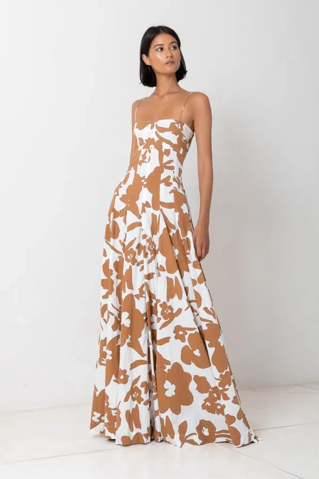 S/W/F Bandeau Spaghetti Maxi Dress Dusty Dahlia Size S/ AU 8 for rent on The Volte - main image