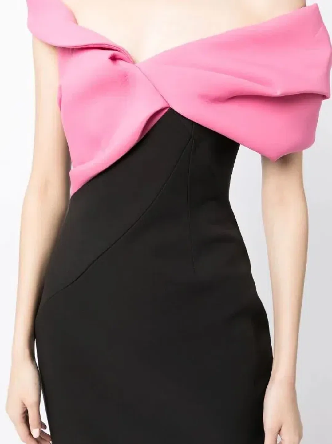 Rachel Gilbert Matteo Sleeveless Dress Pink/Black Size 0 / AU 6 for rent on The Volte - main image