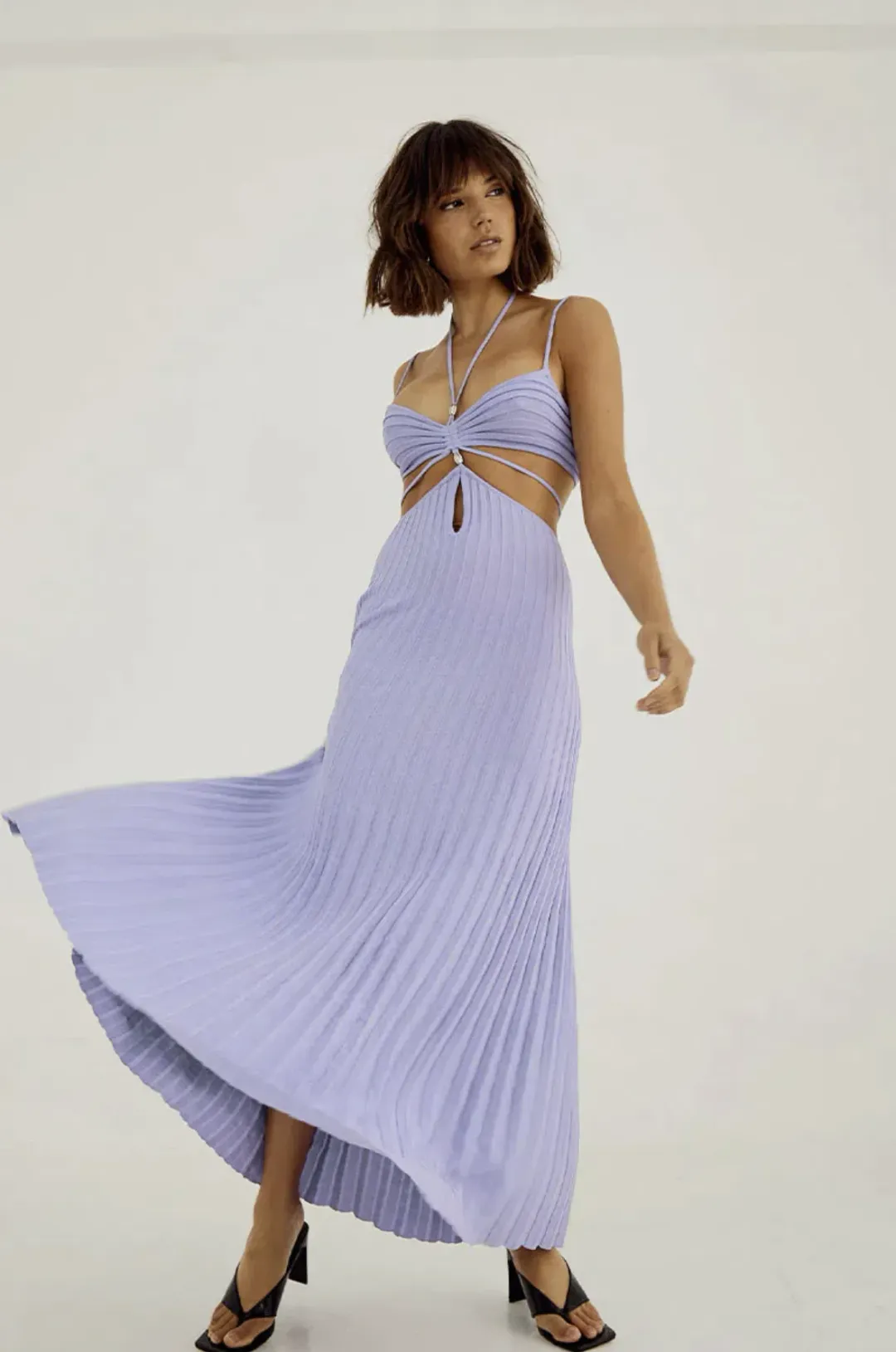 Sovere Abicus Knit Dress in Pale Peri Purple Size S / AU 8 for rent on The Volte - main image